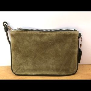 Vintage Coach Suede Wristlet